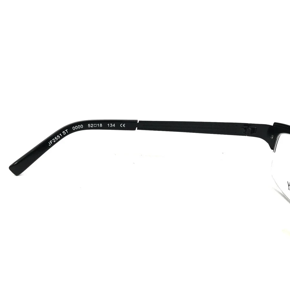 J.F. Rey Eyeglasses Frames JF2551 ST 0000 Black Asymetric Crystals 52-18-134